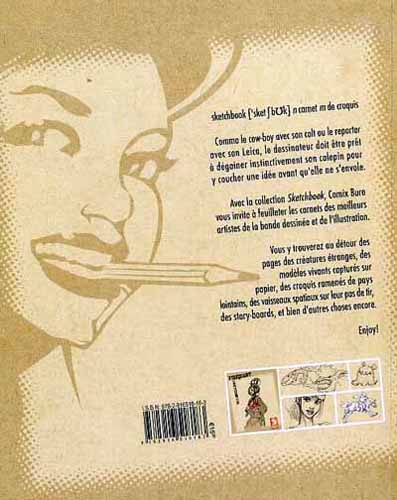 Verso de l'album Sketchbook - Comix Buro Sketchbook Fouquart