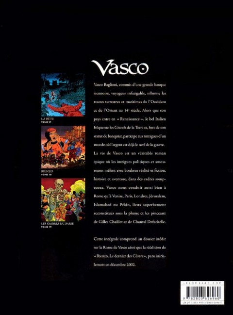 Verso de l'album Vasco Intégrale Livre 6
