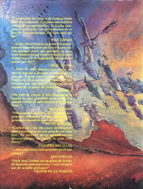 Verso de l'album Vols fantastiques
