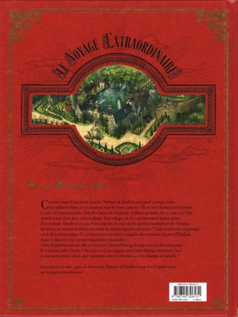 Verso de l'album Le Voyage Extraordinaire Tome 1 Le Trophée Jules Verne 1/3