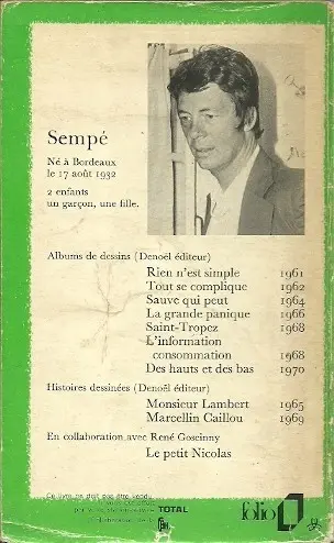 Verso de l'album Sauve qui peut