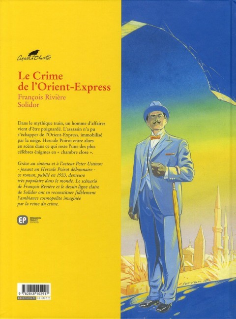 Verso de l'album Agatha Christie Tome 4 Le crime de l'Orient express