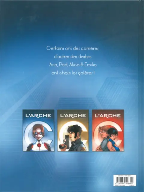Verso de l'album L'Arche Tome 1 Projet Sherwood