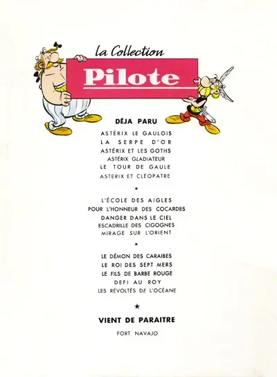Verso de l'album Astérix Tome 3 Astérix et les Goths