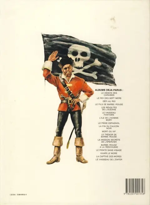 Verso de l'album Barbe-Rouge Tome 4 Défi au Roy