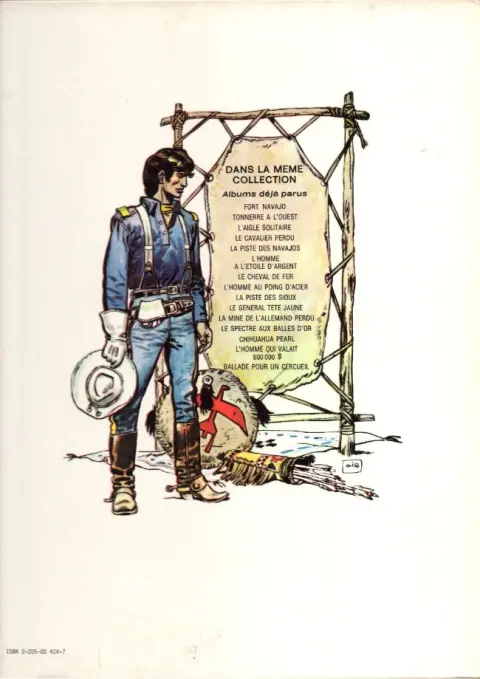 Verso de l'album Blueberry Tome 7 Le cheval de fer