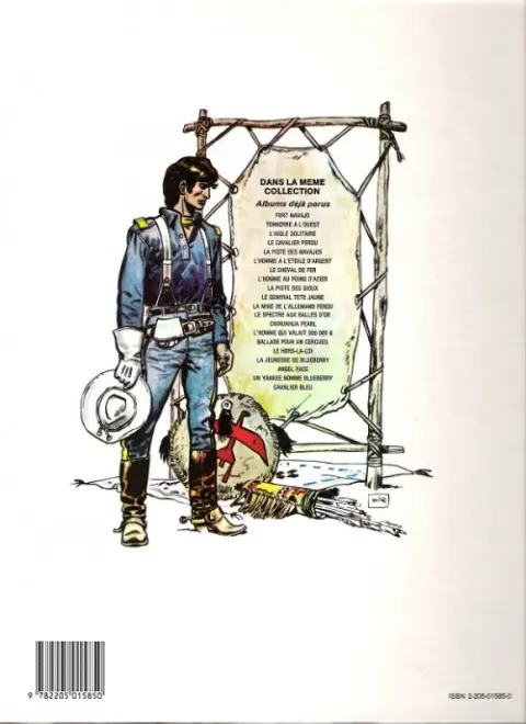 Verso de l'album La Jeunesse de Blueberry Tome 3 Cavalier bleu