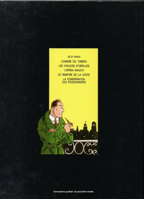 Verso de l'album Dick Hérisson Tome 1 L'ombre du toréro