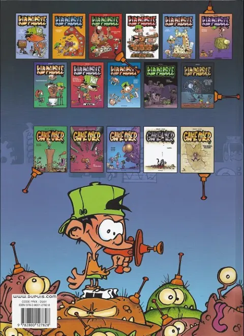 Verso de l'album Kid Paddle Tome 5 Alien chantilly