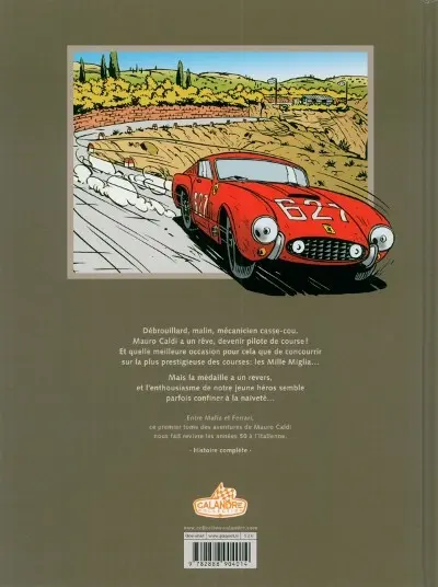 Verso de l'album Mauro Caldi Tome 1 Mille Miglia