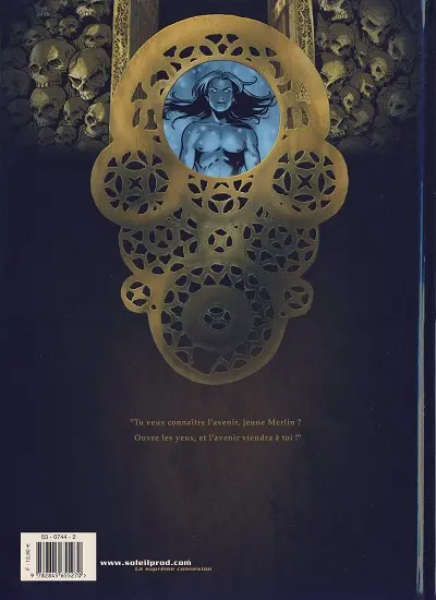 Verso de l'album Merlin Tome 2 L'éveil du pouvoir