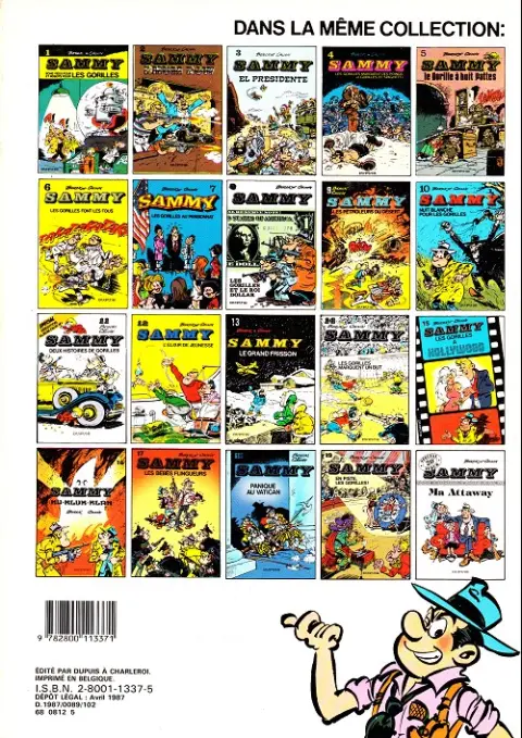 Verso de l'album Sammy Tome 9 Les pétroleurs du désert