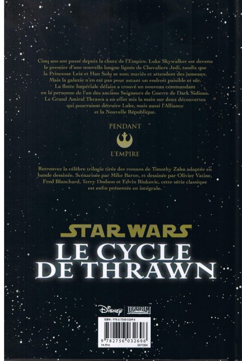 Verso de l'album Star Wars - Le cycle de Thrawn Intégrale