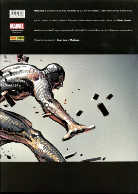 Verso de l'album Le Surfer d'Argent Silver Surfer : Parabole