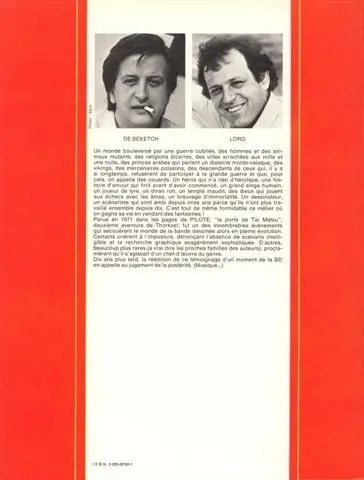 Verso de l'album Thorkaël Tome 2 La porte de Taï-Matsu