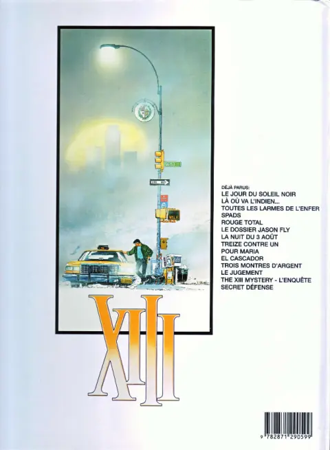 Verso de l'album XIII Tome 6 Le dossier Jason Fly