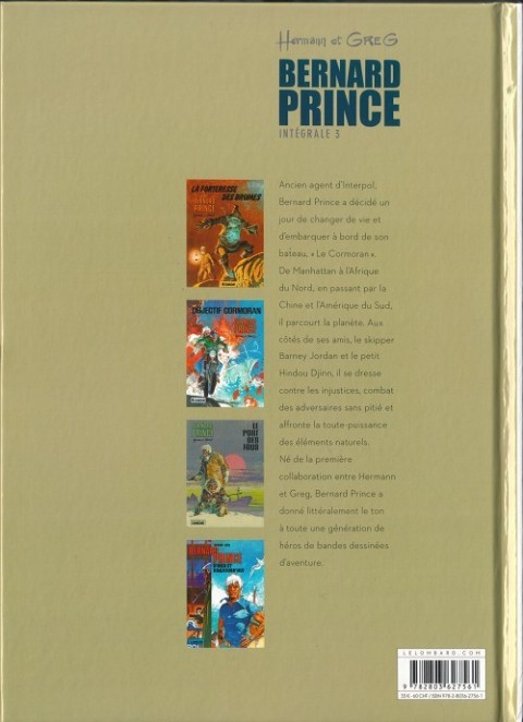 Verso de l'album Bernard Prince Intégrale 3