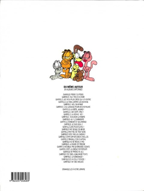 Verso de l'album Garfield Tome 28 Garfield fait des vagues