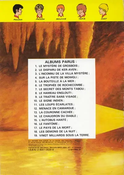 Verso de l'album La Patrouille des Castors Tome 20 El demonio