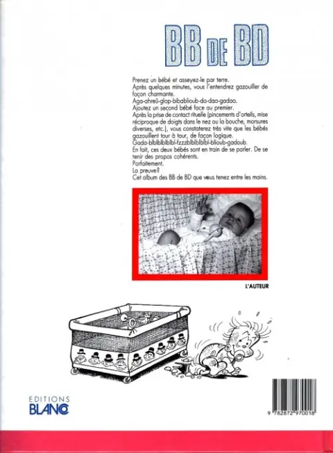 Verso de l'album BB de BD / Les Bébés Tome 1 La loi du plus faible