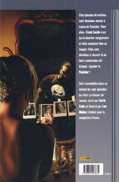 Verso de l'album Punisher Tome 11 Le faiseur de veuves