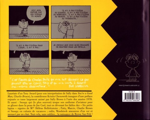 Verso de l'album Snoopy & Les Peanuts Tome 11 1971 - 1972