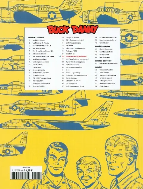 Verso de l'album Buck Danny Tome 26 Le retour des Tigres Volants