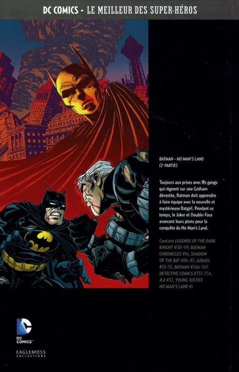 Verso de l'album DC Comics - Le Meilleur des Super-Héros Hors-série Volume 2 Batman - No Man's Land - 2e partie