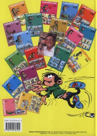 Verso de l'album Gaston Tome 18