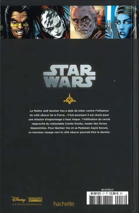 Verso de l'album Star Wars - Légendes - La Collection Tome 17 Clone Wars - IV. Lumière et Ténèbres