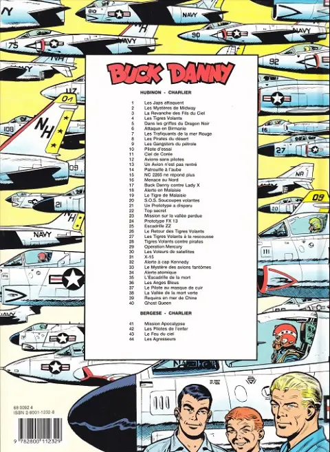 Verso de l'album Buck Danny Tome 36 Les Anges Bleus