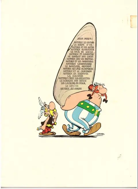 Verso de l'album Astérix Tome 2 La serpe d'or