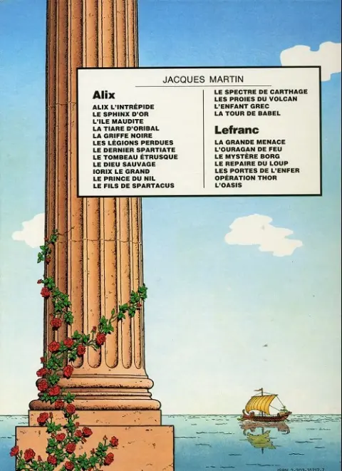 Verso de l'album Alix Tome 12 Le fils de Spartacus
