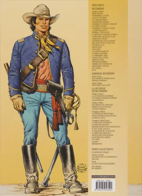 Verso de l'album La Jeunesse de Blueberry Tome 16 100 dollars pour mourir