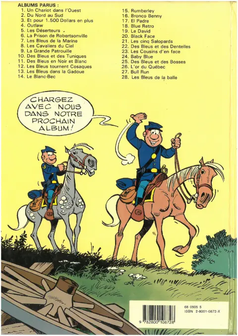 Verso de l'album Les Tuniques Bleues Tome 15 Rumberley