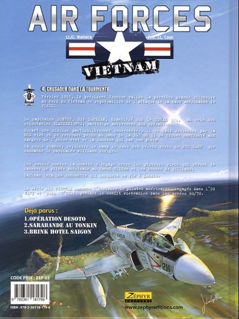 Verso de l'album Air forces - Vietnam Tome 4