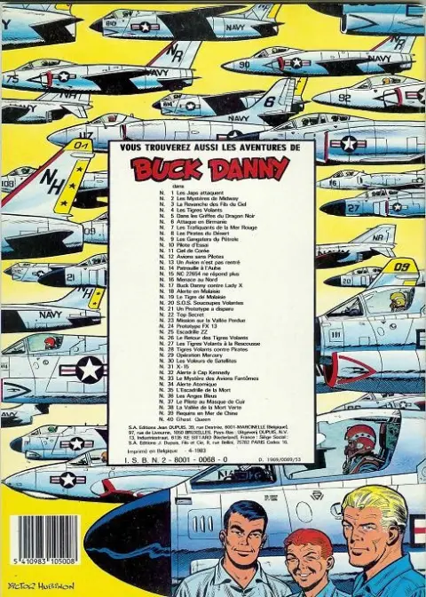 Verso de l'album Buck Danny Tome 31 X-15