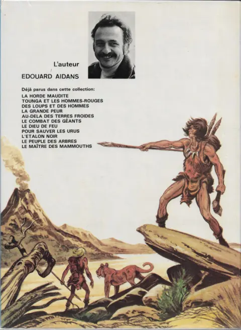 Verso de l'album Tounga Tome 7 Le dieu de feu