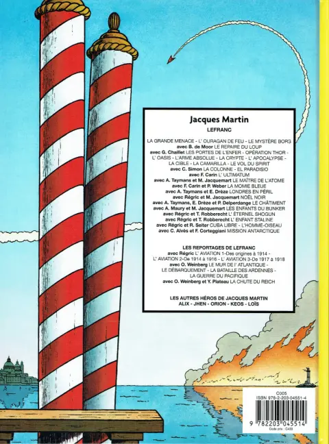 Verso de l'album Lefranc Tome 24 L'enfant Staline