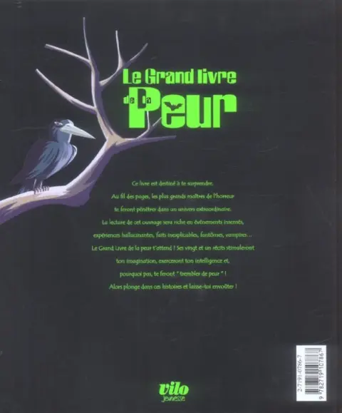 Verso de l'album Le Grand livre de la peur
