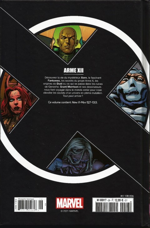 Verso de l'album X-Men - La Collection Mutante Tome 26 Arme XII
