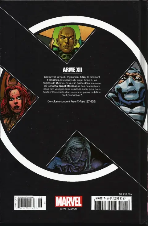 Verso de l'album X-Men - La Collection Mutante Tome 26 Arme XII