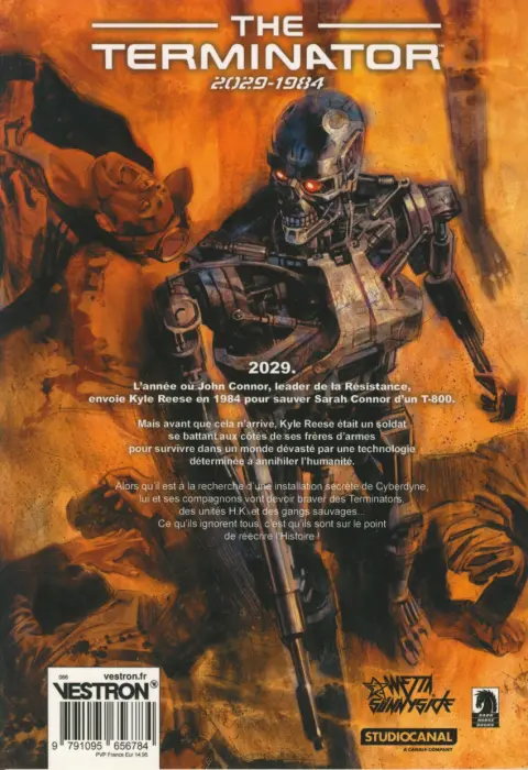 Verso de l'album The terminator 2029-1984 Tome 1