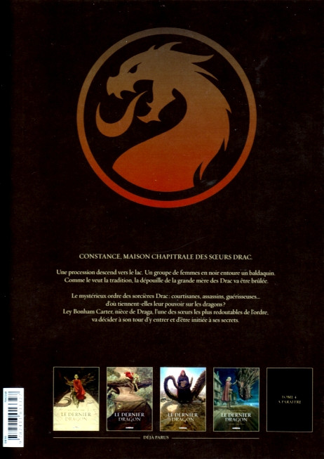 Verso de l'album Le Dernier dragon L'Ordre de Drac