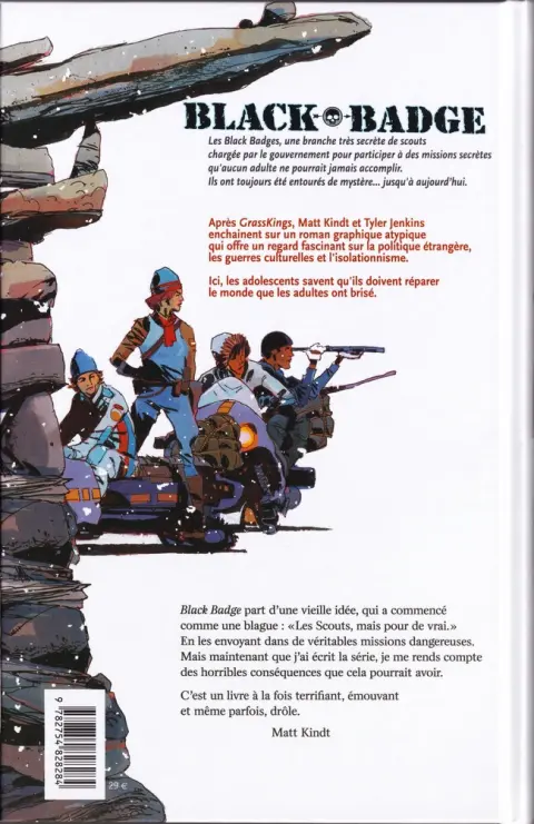 Verso de l'album Black Badge