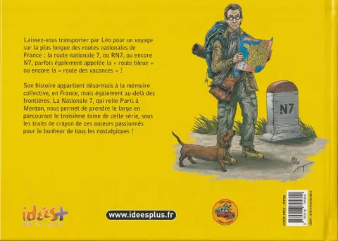 Verso de l'album Nationale 7, de Paris à Menton ! Tome 3 De Lapalisse à Tassin la Demi-Lune !