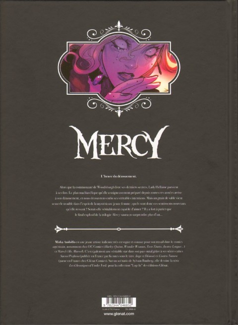 Verso de l'album Mercy Tome 3 La Mine, nos Souvenirs et la Mortalité