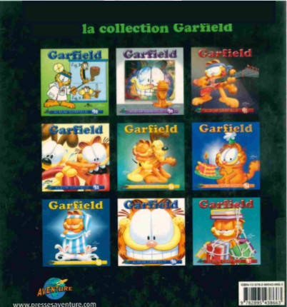 Verso de l'album Garfield #38 Ça beigne