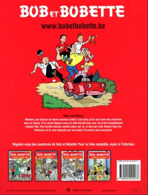 Verso de l'album Bob et Bobette Tome 151 La rosse bizarre