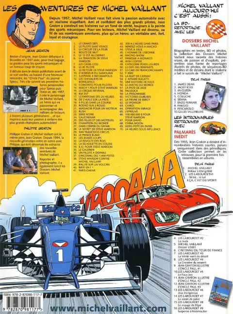 Verso de l'album Michel Vaillant Tome 49 Catégorie poids lourds